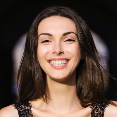 Portrait of a reviewer with her hand resting on her shoulder