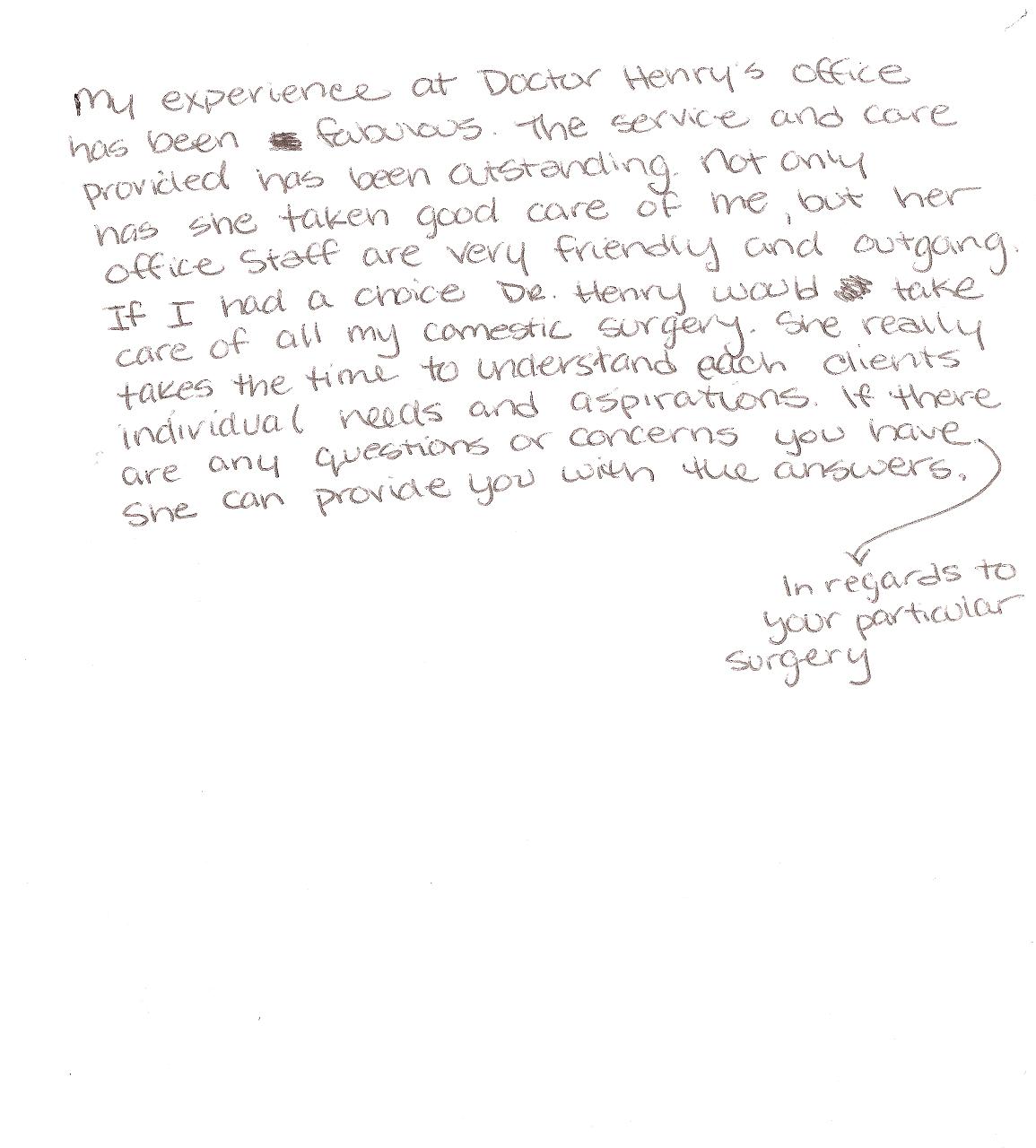 Image - Letter from Patient