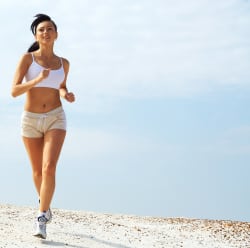 woman running