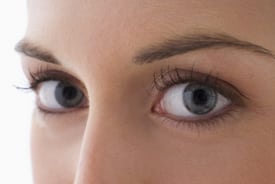 Close up of a woman's eyes