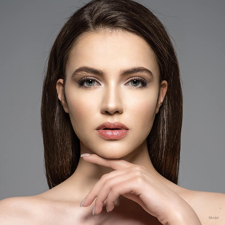 Picture of a woman after botox