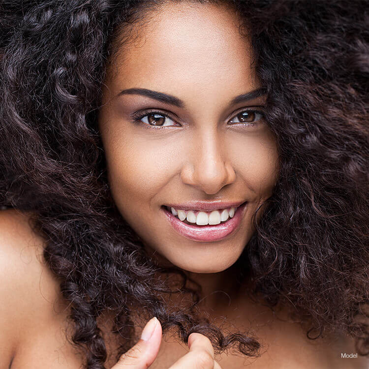Woman;s Face after a platelet-rich plasma